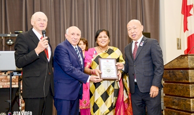 Community/Media/ Human Rights for her Outstanding and  Distinguished Services  for      Tamil Entertainment Television - TET- 2022 ● National Ethnic Press and Media Council of Canada